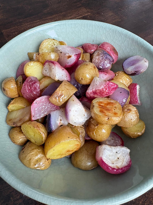 Potatoes and Radishes